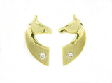 The Classic© Earrings in 14k Yellow, White, or Rose Gold with Diamonds