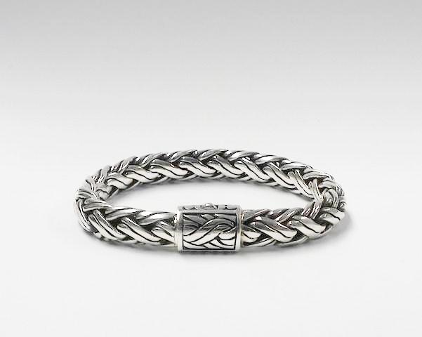 House of Bali by George Thomas Sterling Silver Braided Bracelet