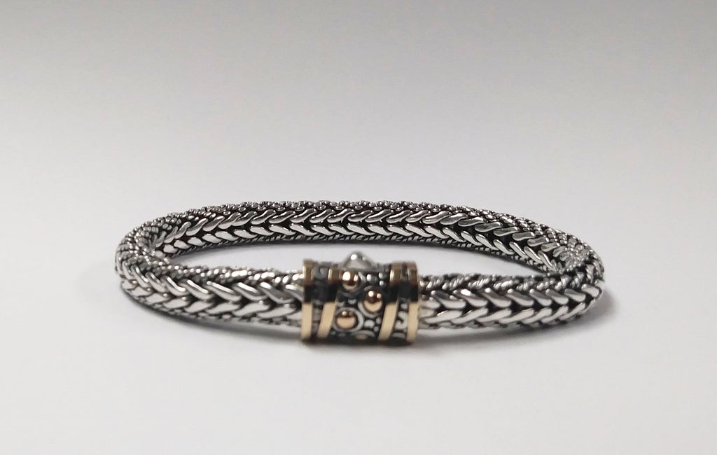 House of Bali by George Thomas Sterling Silver Braided Bracelet