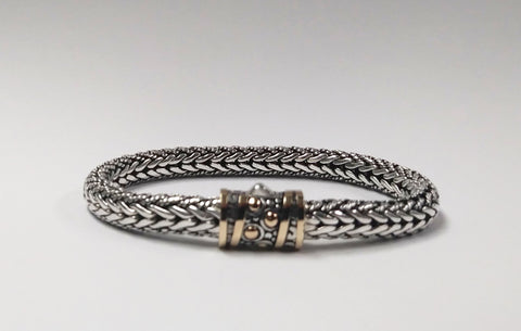House of Bali by George Thomas Sterling Silver Braided Bracelet
