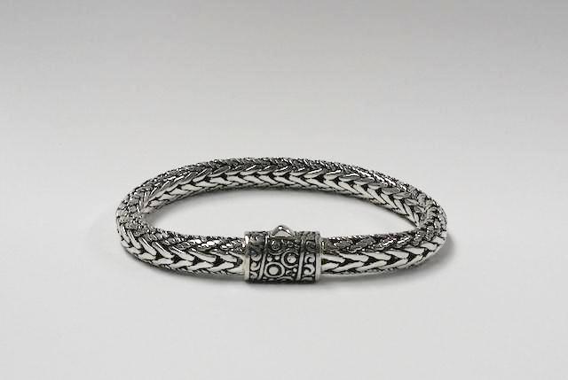 House of Bali by George Thomas Sterling Silver Braided Bracelet