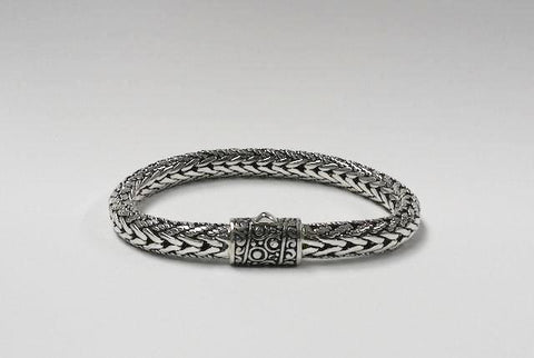 House of Bali by George Thomas Sterling Silver Braided Bracelet