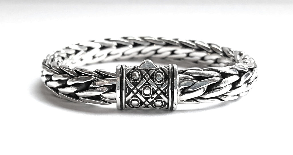 House of Bali by George Thomas Sterling Silver Braided Bracelet
