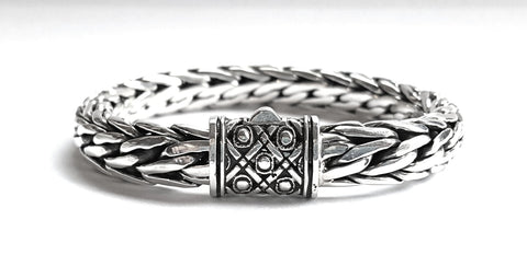 House of Bali by George Thomas Sterling Silver Braided Bracelet