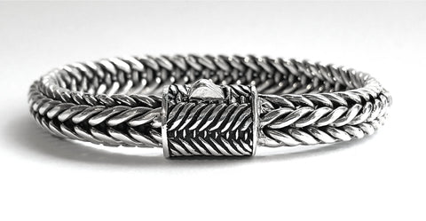 House of Bali by George Thomas Sterling Silver Braided Bracelet