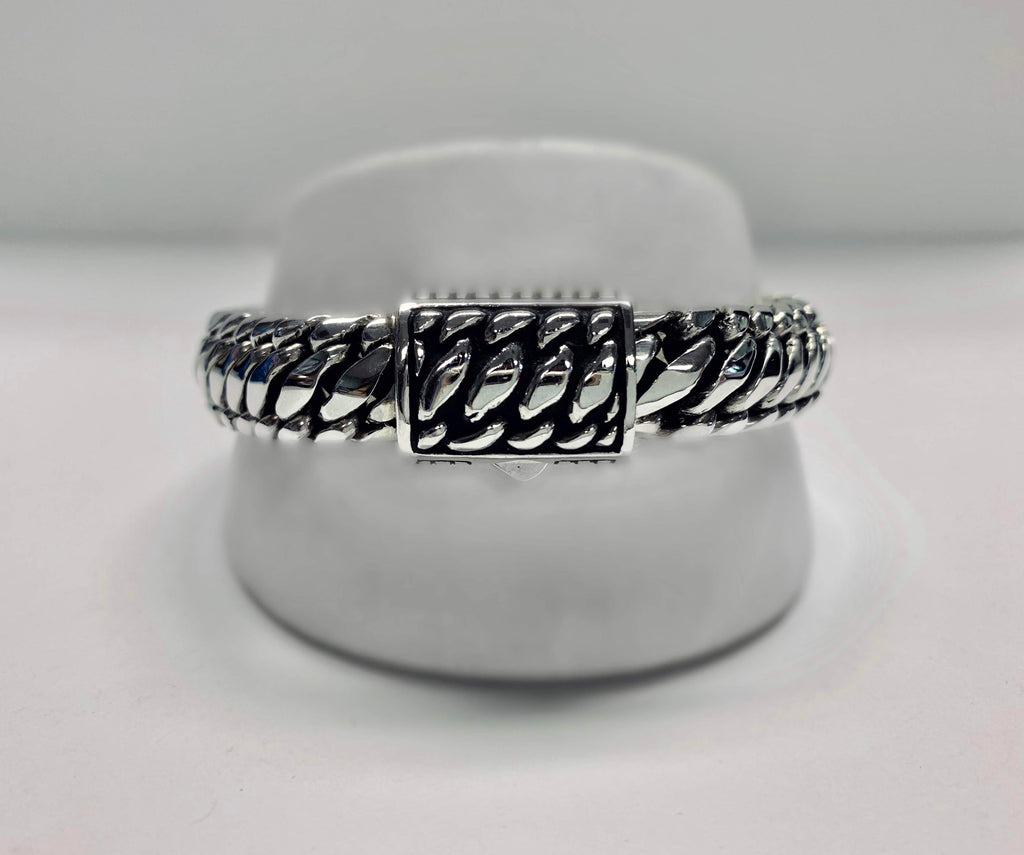 House of Bali by George Thomas Sterling Silver Braided Bracelet