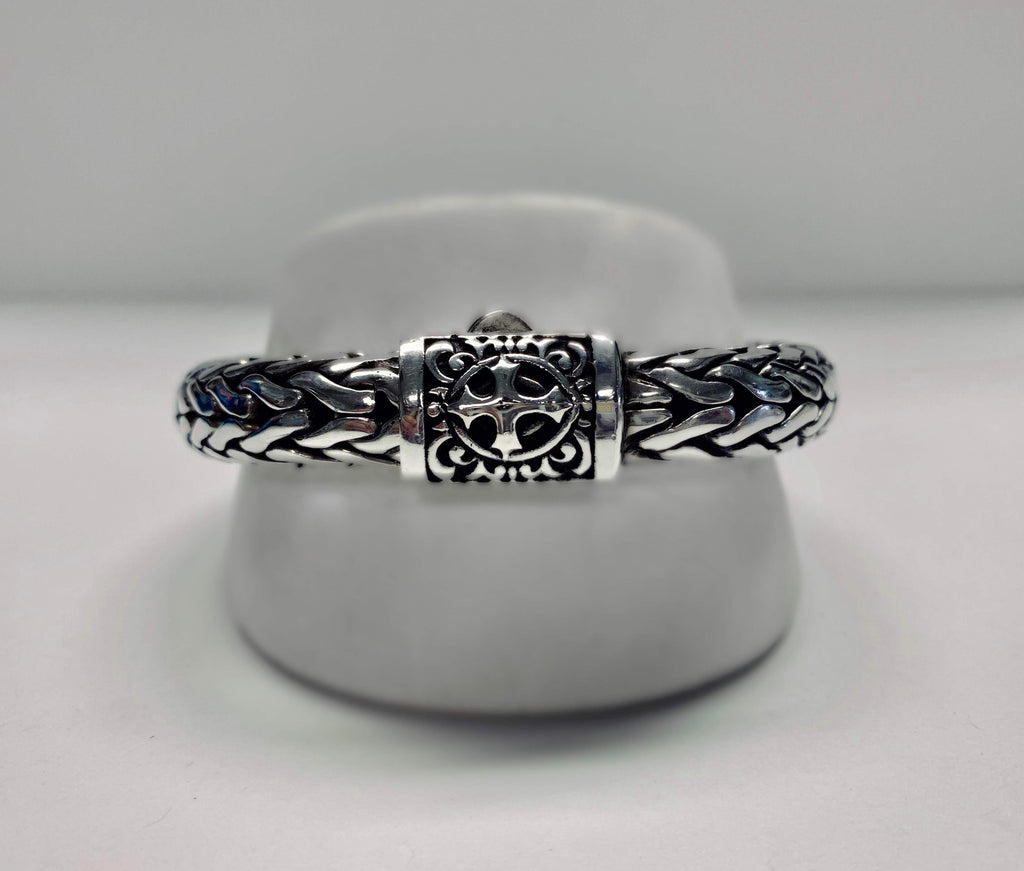 House of Bali by George Thomas Sterling Silver Braided Bracelet