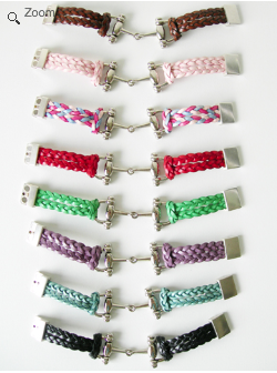 Lilo Collections DeSoto Leather Braided Bit Bracelet