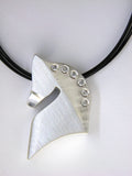 The Statement© in sterling silver with white diamonds