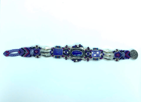Isha Elafi #659 Olop Bracelet Blue Purple With Lapis