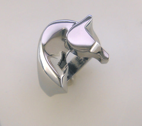 The Classic© Horse Ring in Stainless Steel