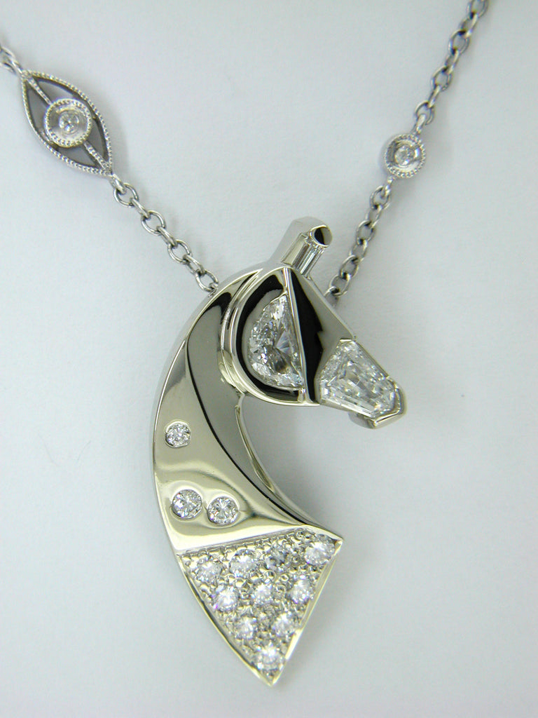 The Classic© One-of-aKind Diamond Couture Pendant